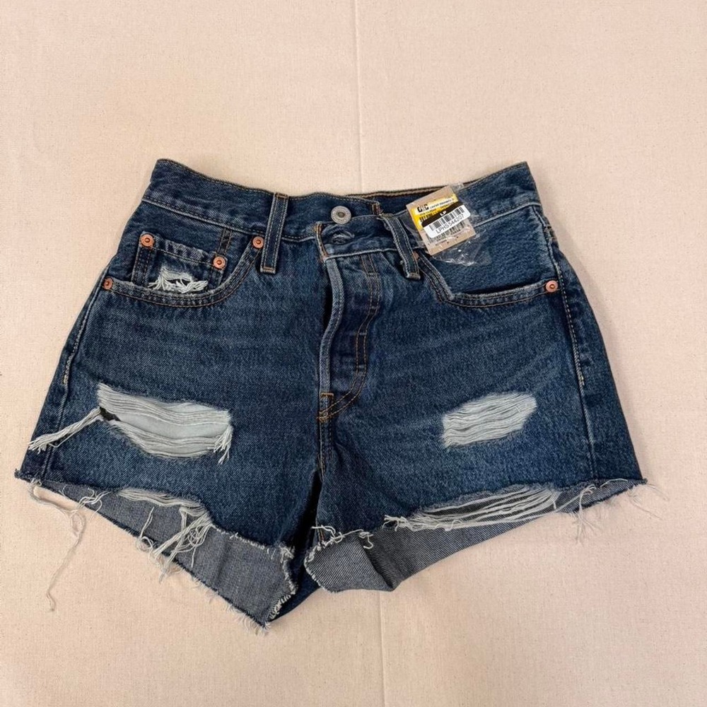 Levi's 501 Original distressed denim shorts